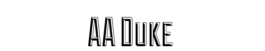 AA Duke Schrift Herunterladen Kostenlos